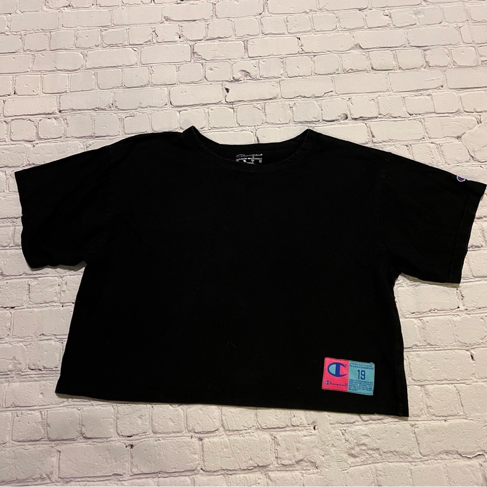 Vintage Champion Cropped Tee Size L
